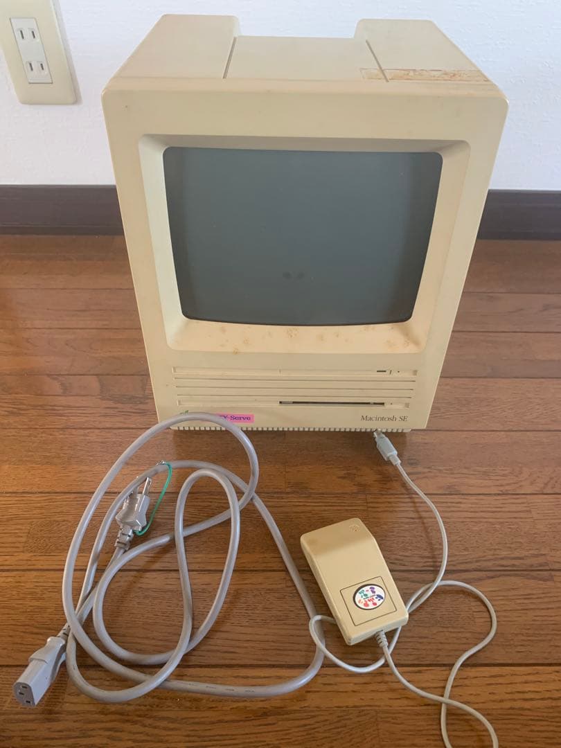 Macintosh SE CRTディスプレイ　ジャンク