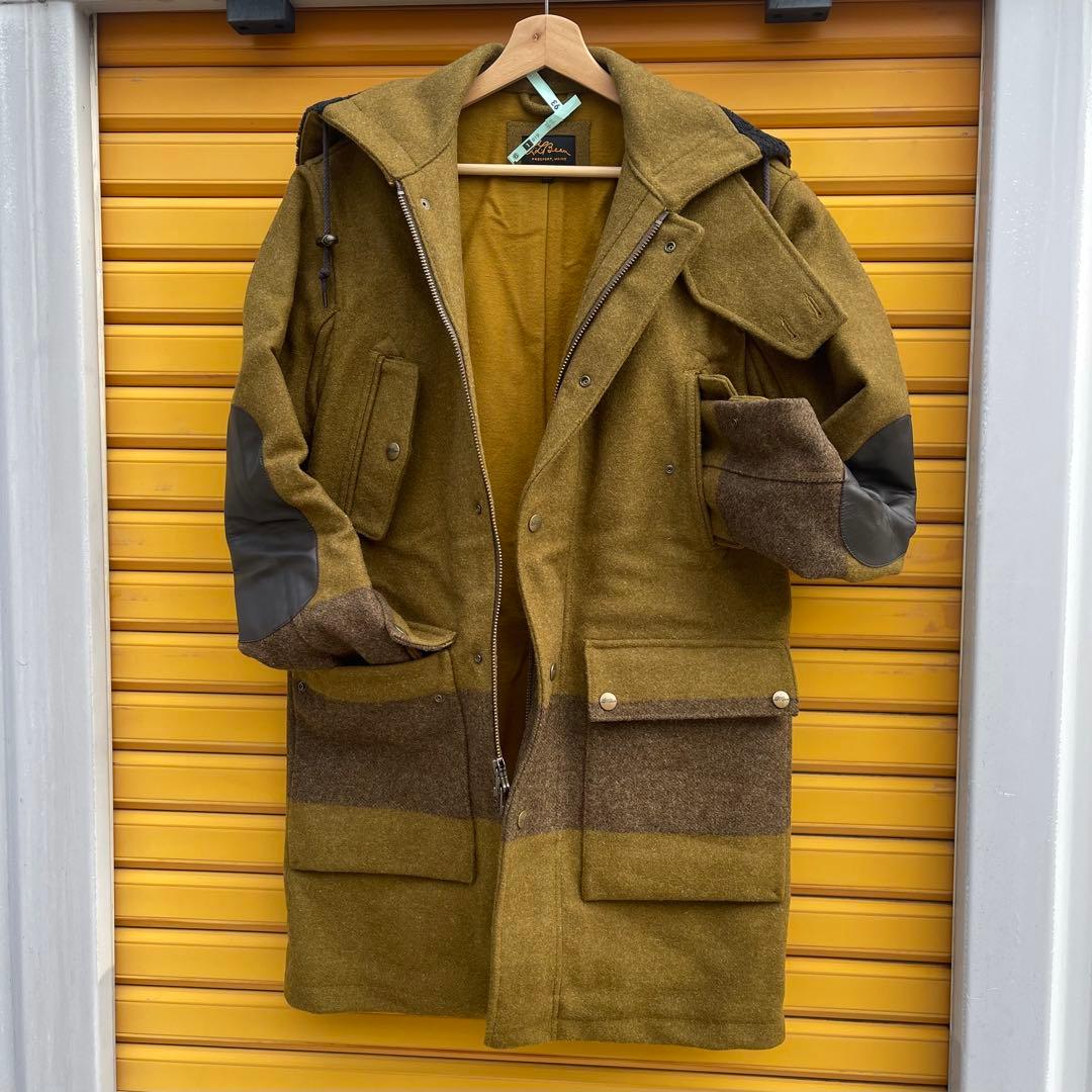 E*y様 美品☆LLビーンシグネチャー S ウールメルトンフーデットコート