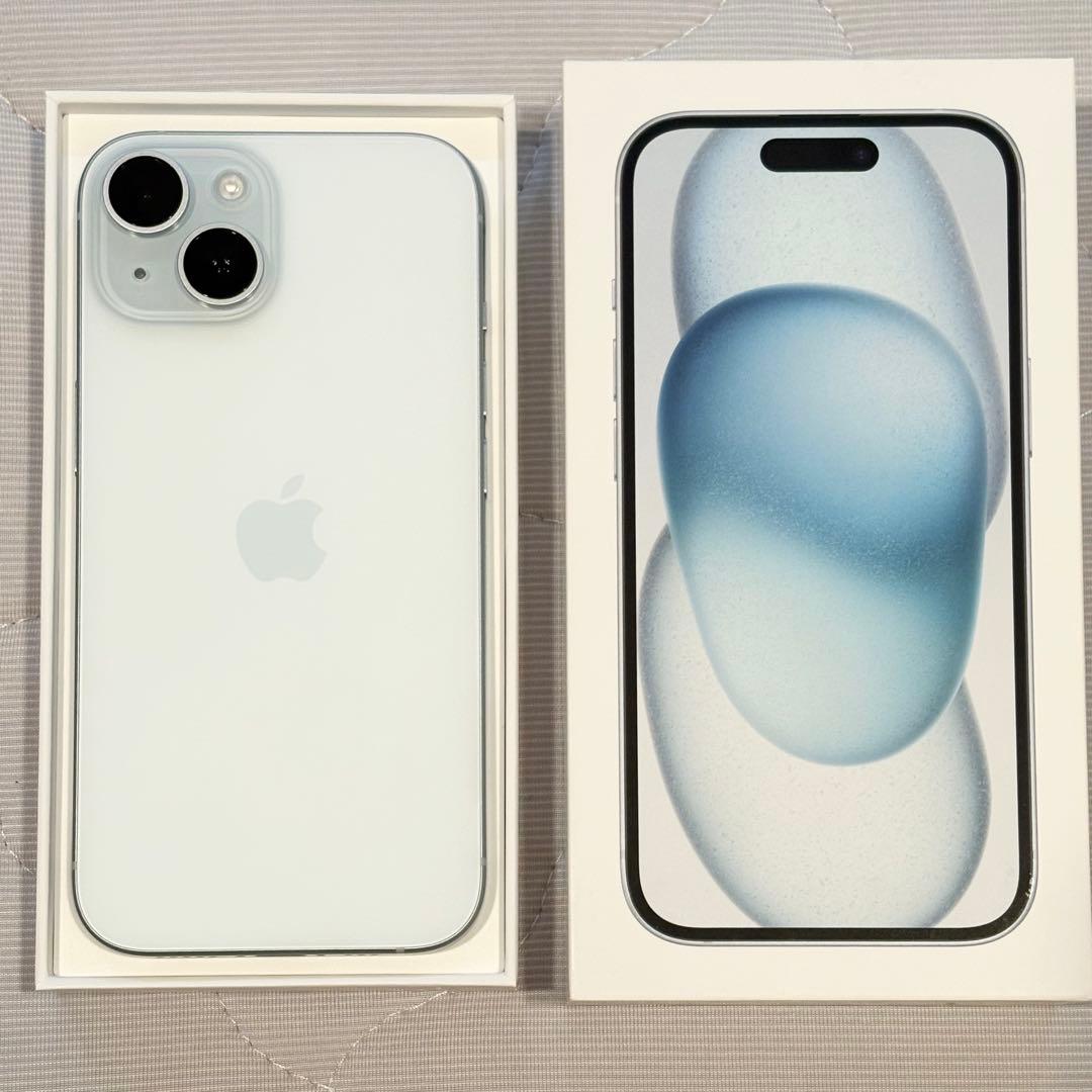 ✨超美品・おまけ付き✨iPhone 15 ブルー 128GB 本体
