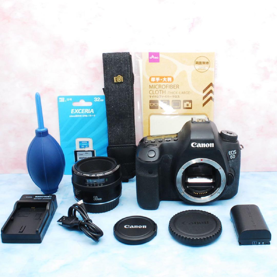 Canon EOS 6D☆50mm単焦点☆一眼レフカメラ☆美しいボケと描写力