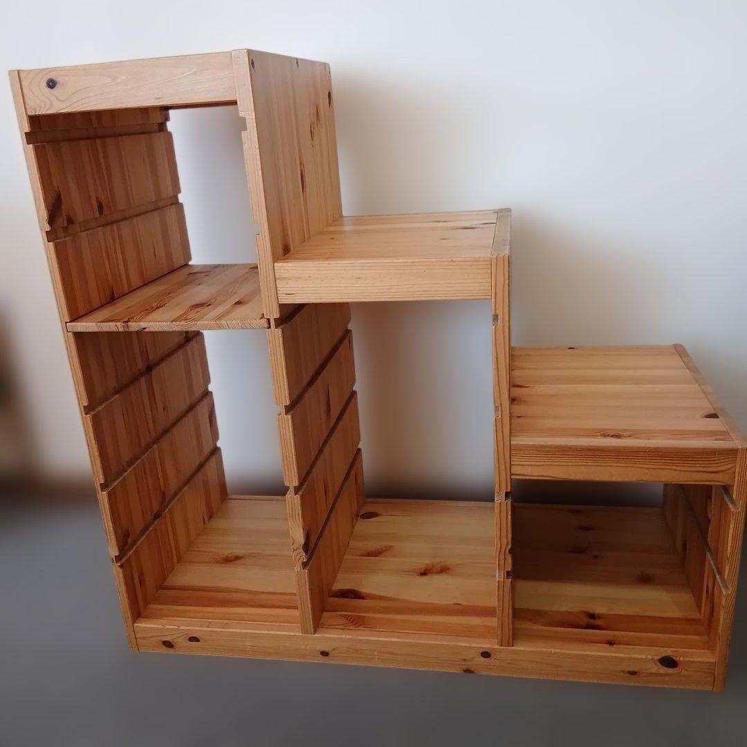 すずりんイケア トロファスト 収納棚　IKEA　階段　棚板1枚付き