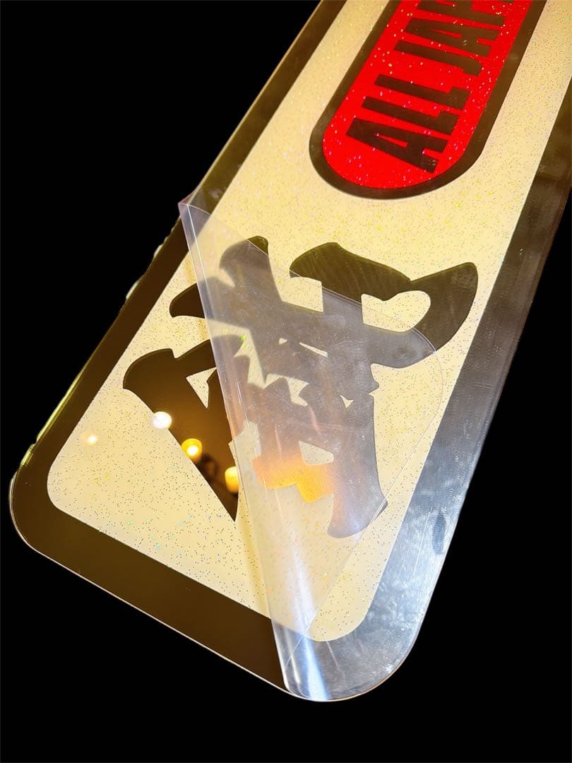 アルナ大 アンドン板 飾り板 デコトラ ゴールドミラー ラメ トラック ダンプ