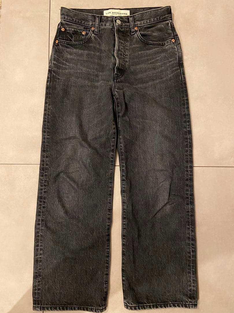 きのこTHE SHINZONE BAGGY JEANS ブラック32