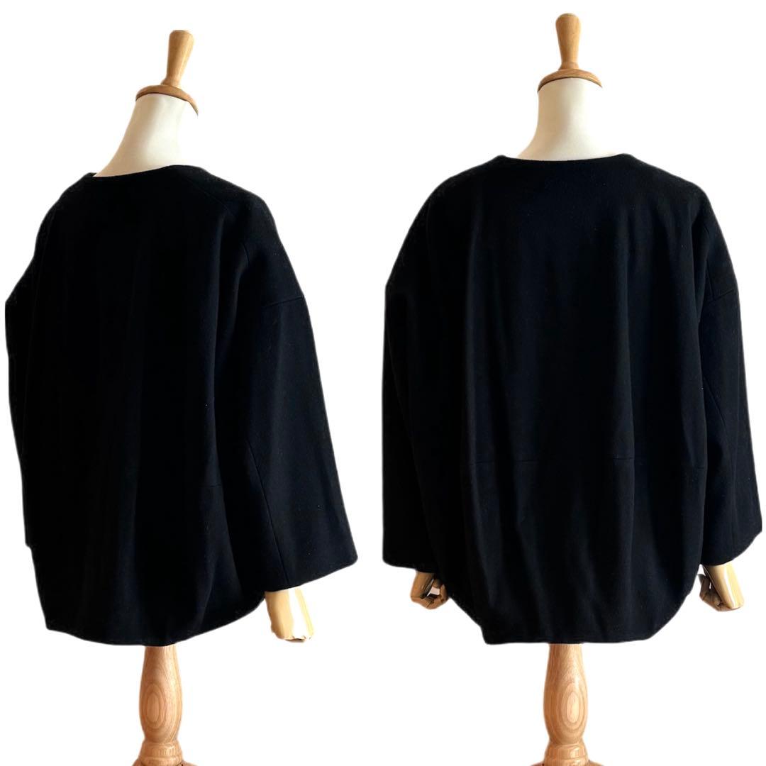 【BEARDSLEY】 後ろぷっくりウールショートコート