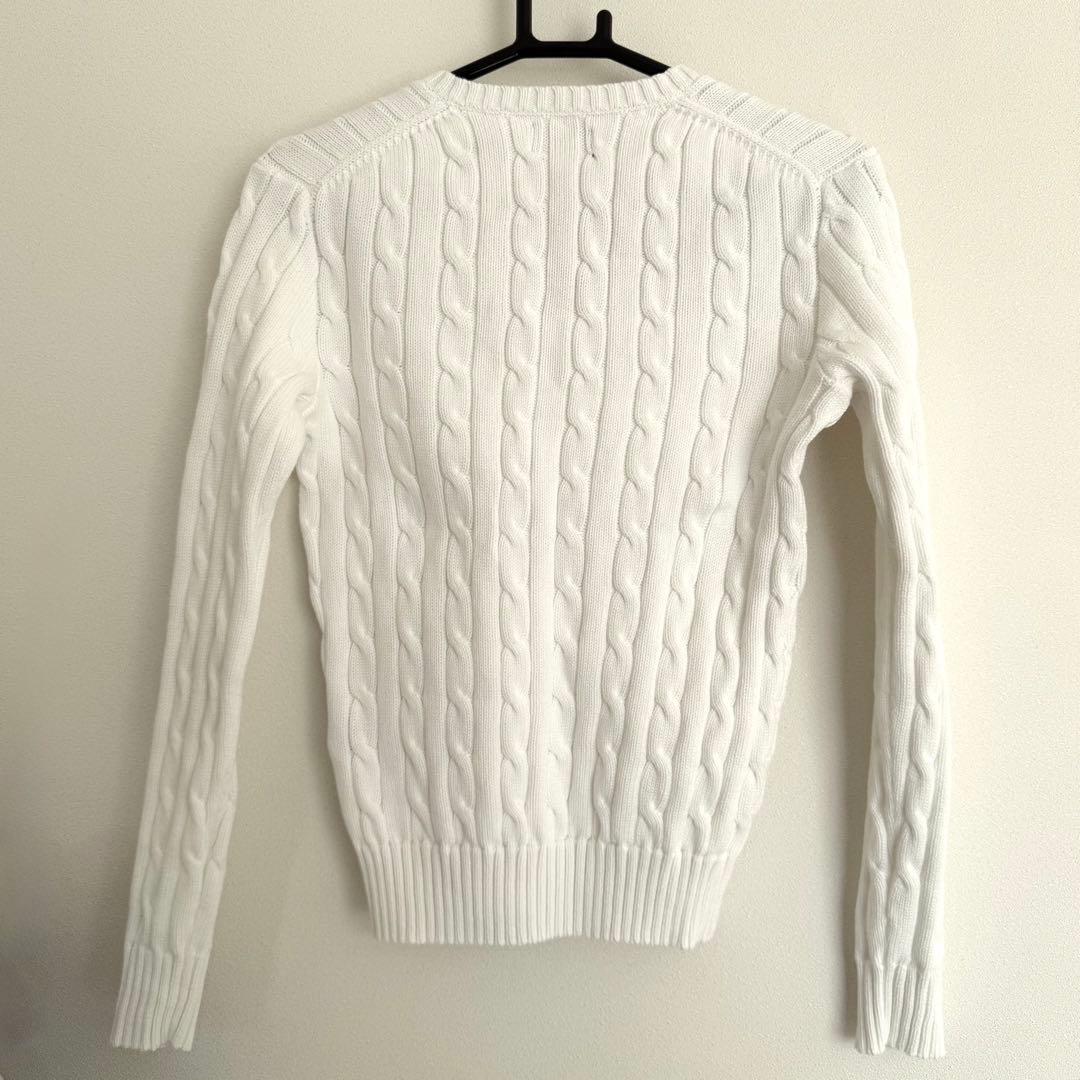 ポロラルフローレン Vネック ケーブルニット セーター