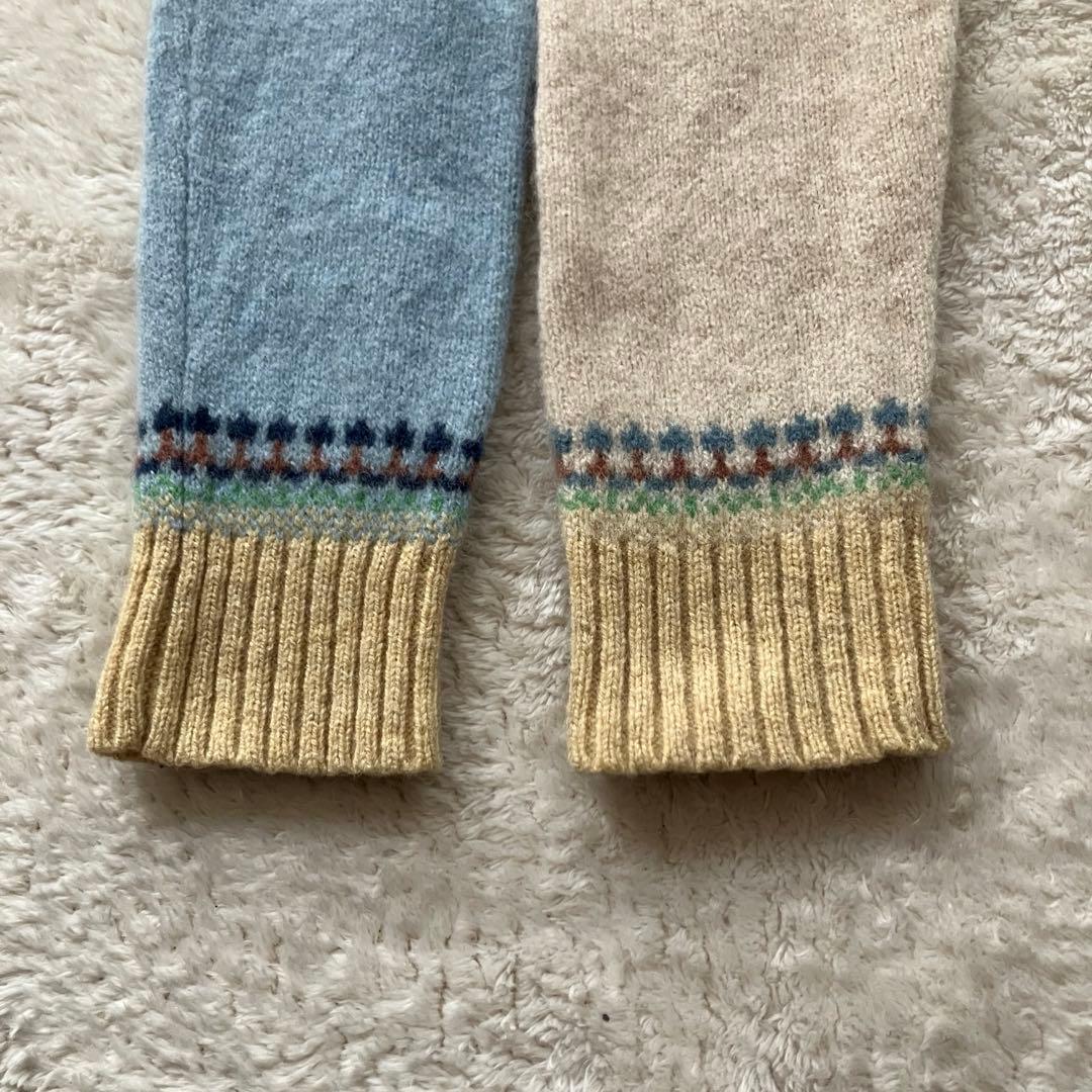 しゅんさま　ERIBE SCOTLAND ウール ニット Vネック S M