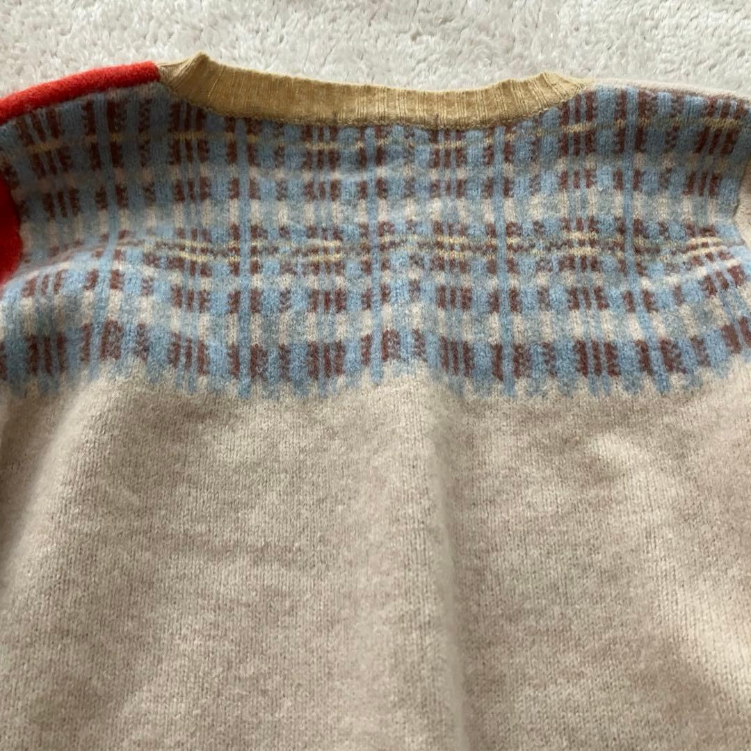 しゅんさま　ERIBE SCOTLAND ウール ニット Vネック S M