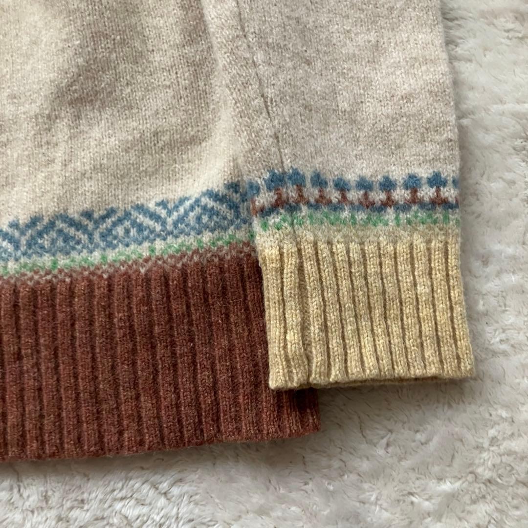 しゅんさま　ERIBE SCOTLAND ウール ニット Vネック S M