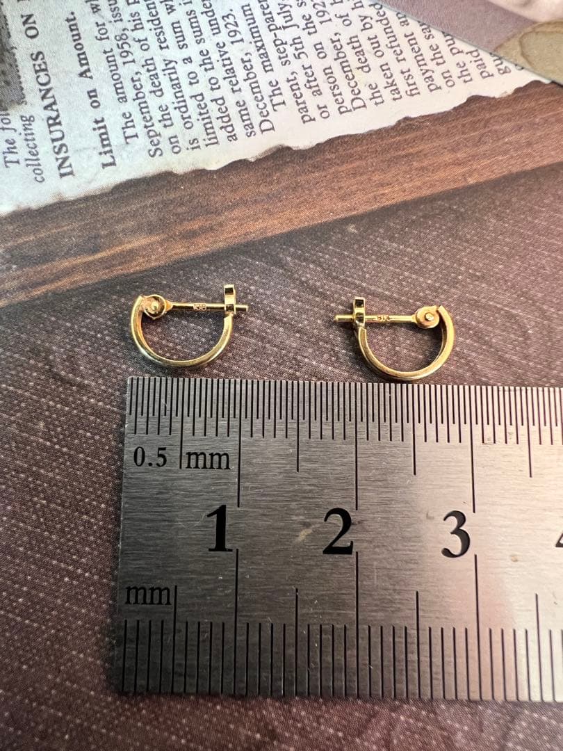 超ミニ　k18 フープピアス