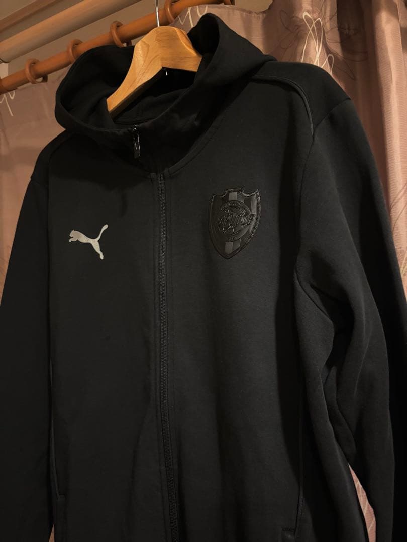 PUMA×エスパルストレーニングフードジャケット美品＆ウインドパンツ新品 XL