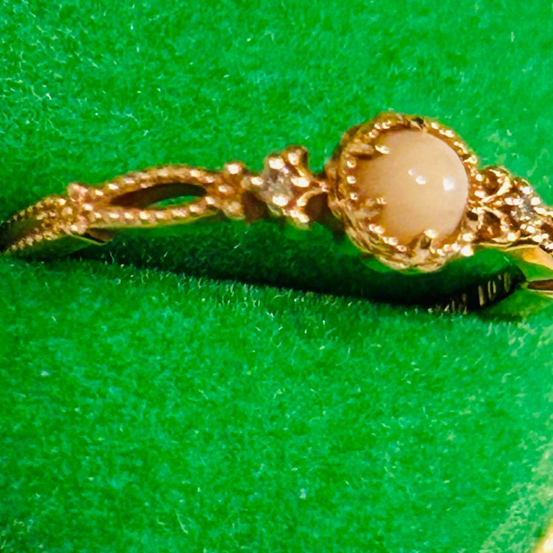 ノジェス　ピンキーリング　さんご　珊瑚　K10