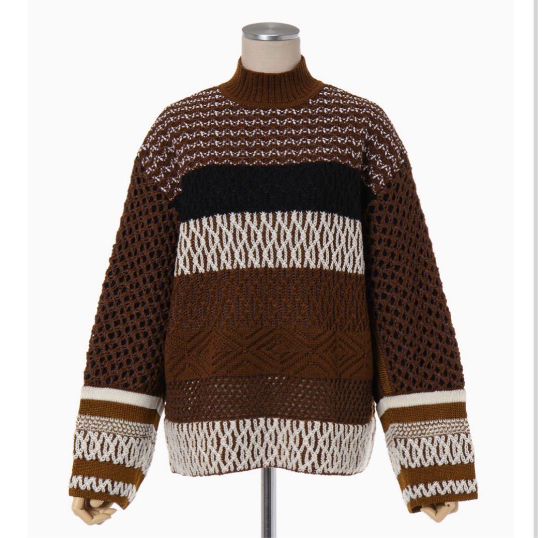 トップス mame Basketweave Knitted Pullover