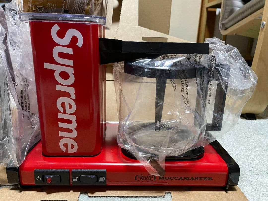 Supreme Moccamaster エスプレッソマシン レッド