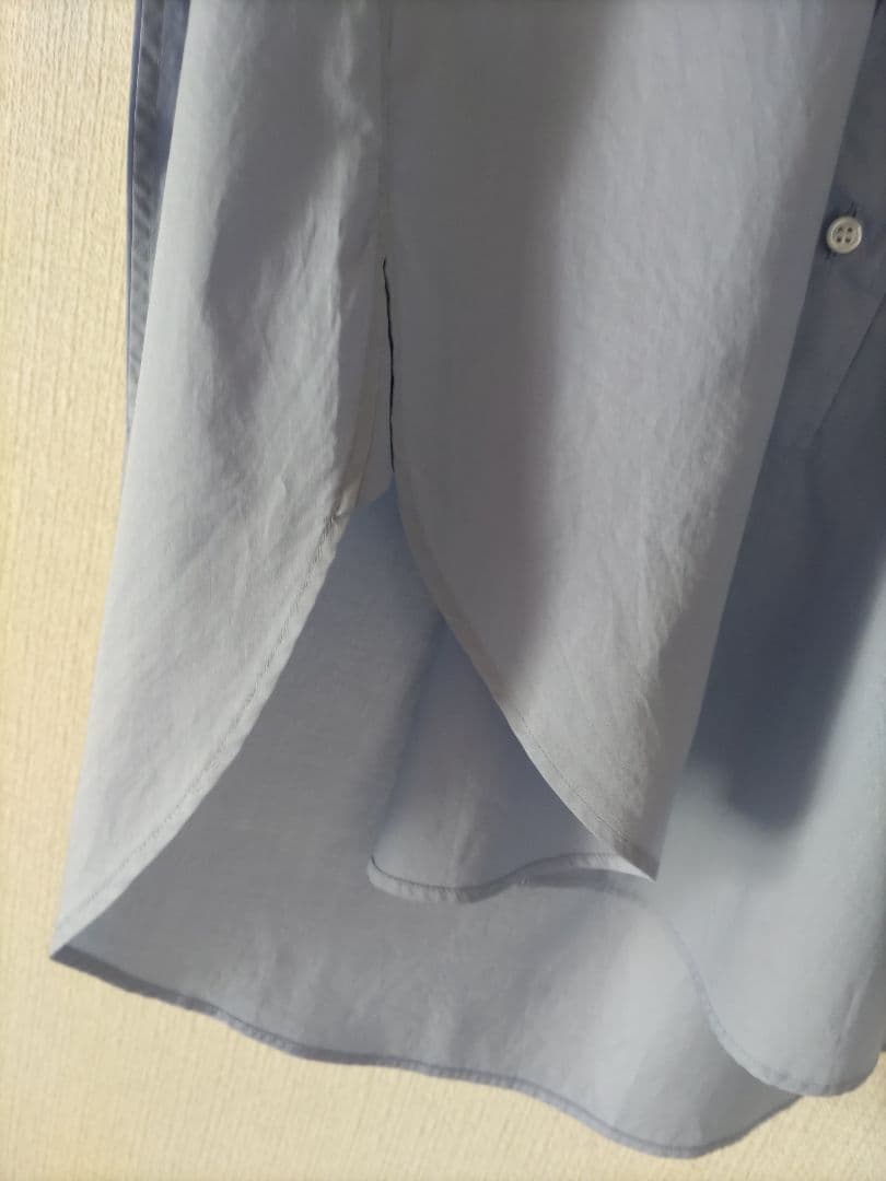 フレームワーク バンドカラー美品 ライトブルーシャツ 長袖