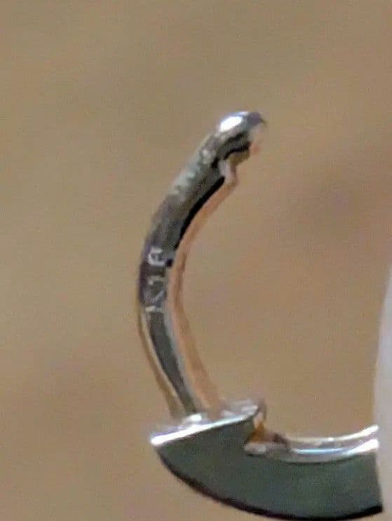 18kピンクゴールド 世界最小フープピアス 片耳用