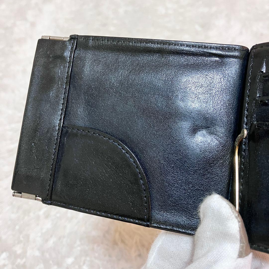 meanwhile コードバン マネークリップ 財布 ブラック 黒