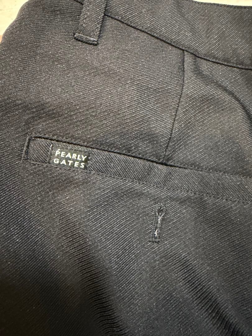 PEARLY GATES ブラック ゴルフパンツ
