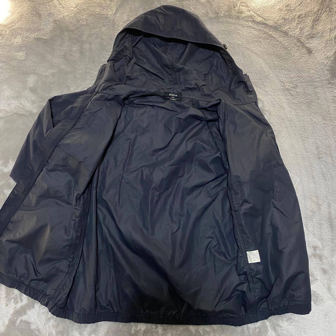 got35 REMILLA レミーラ　フード付ナイロンジャケット　黒　L