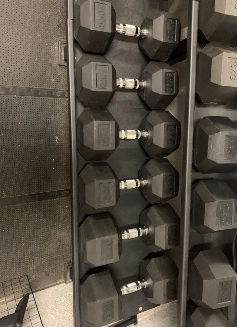 ヘックスダンベルセット25kg30kg 。六角ダンベル。