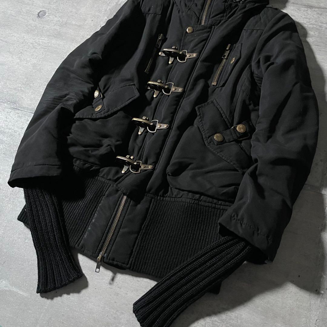 y2k opium ファイャーマンジャケット 超絶ギミック 重厚感 パンク 平成