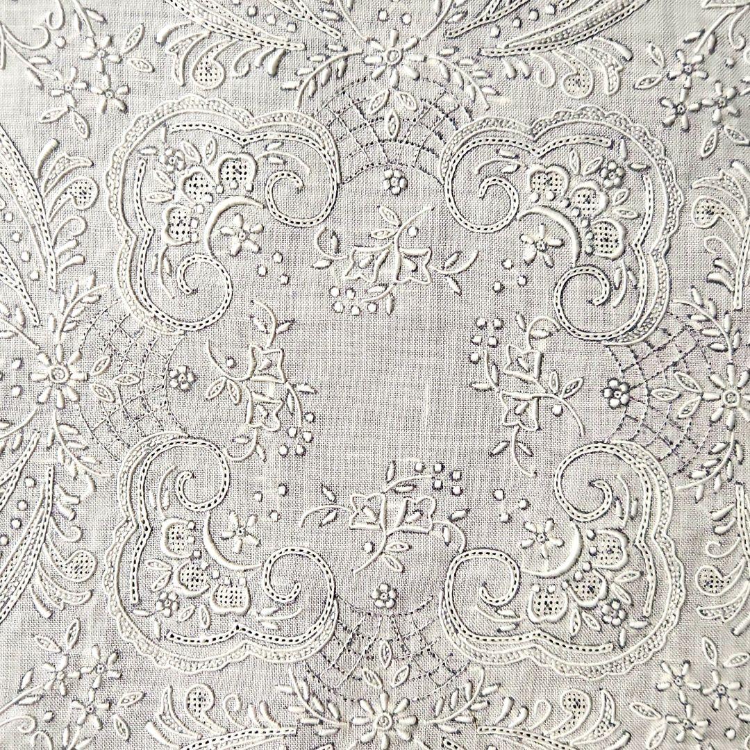 スワトウ刺繍 ハンカチ2枚セット