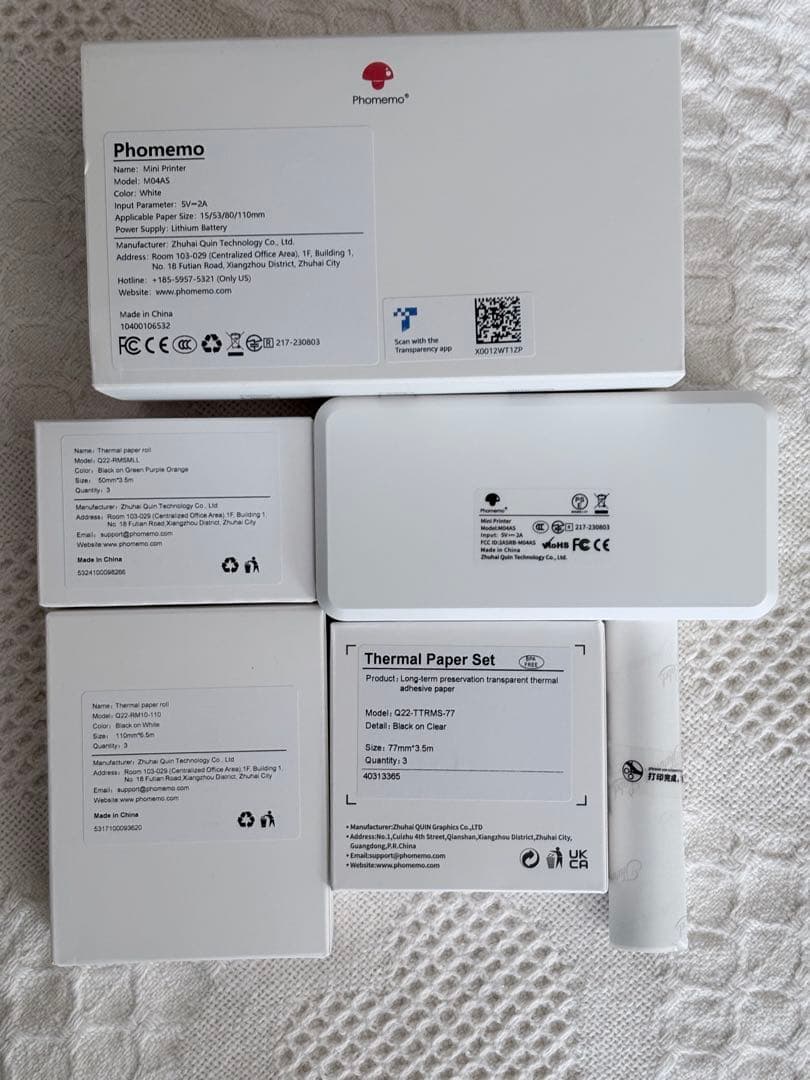 Pmo M04AS 封筒型プリンター　感熱ロール付き