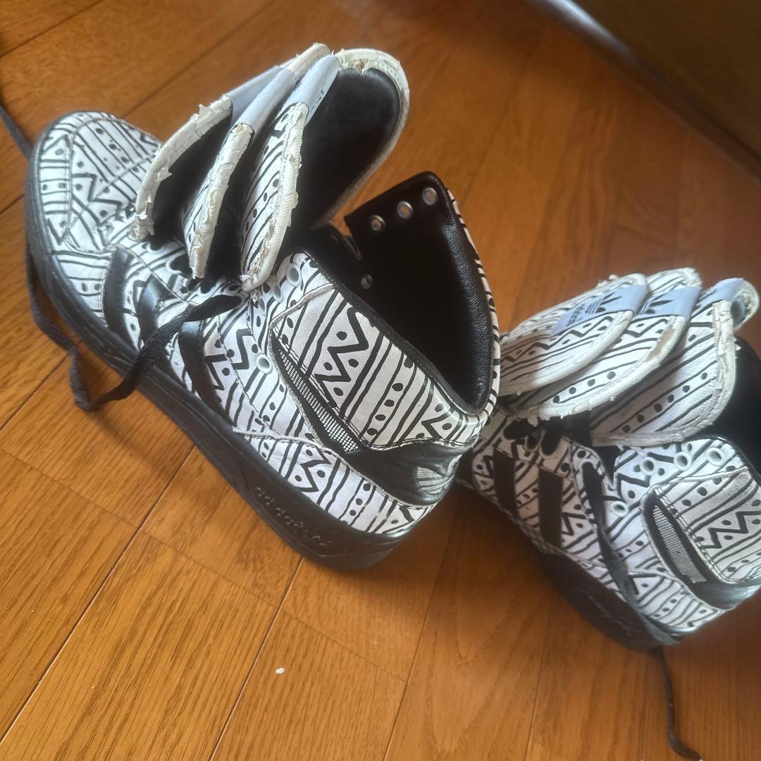 Jeremy Scott adidas 3tongue 幾何学模様 ハイパーレア