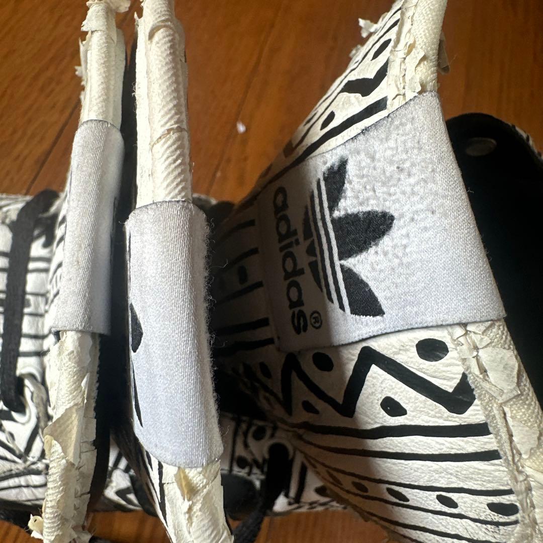 Jeremy Scott adidas 3tongue 幾何学模様 ハイパーレア