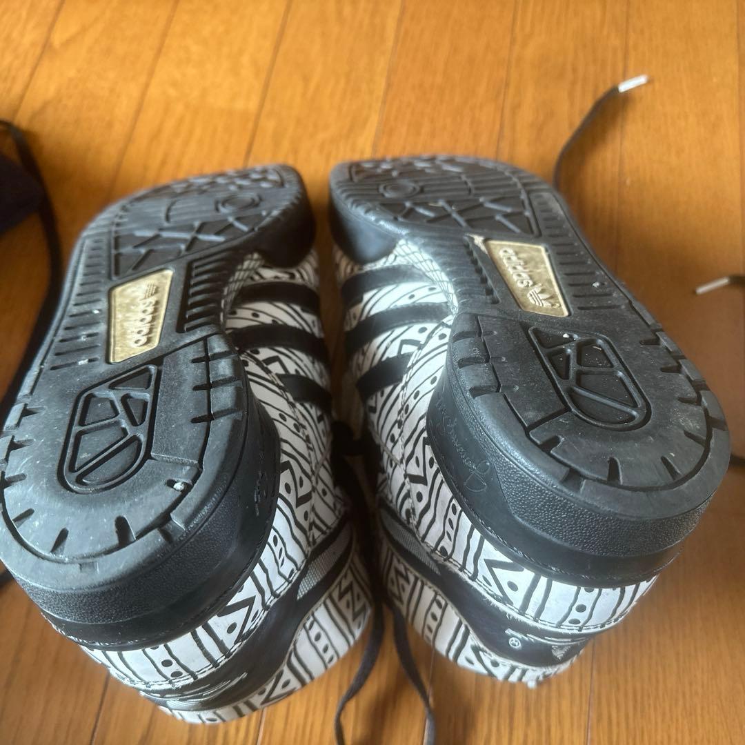 Jeremy Scott adidas 3tongue 幾何学模様 ハイパーレア