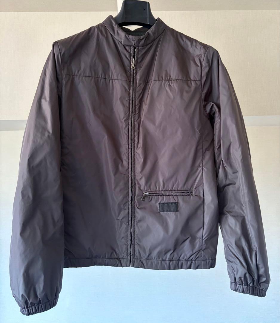 PRADA プラダ インナー付きナイロンアウター グレー サイズ44 メンズ
