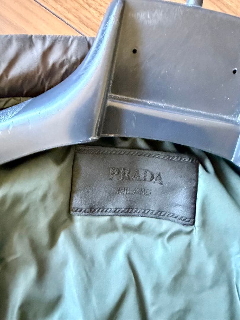 PRADA プラダ インナー付きナイロンアウター グレー サイズ44 メンズ