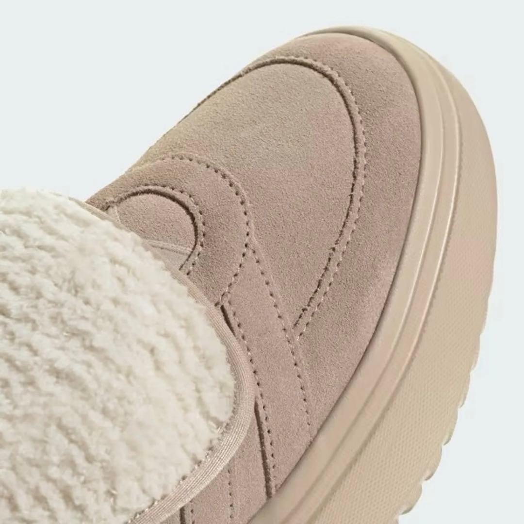 韓国限定 新作 ADIDAS GRANDCOURT MULE ベージュ 23.5