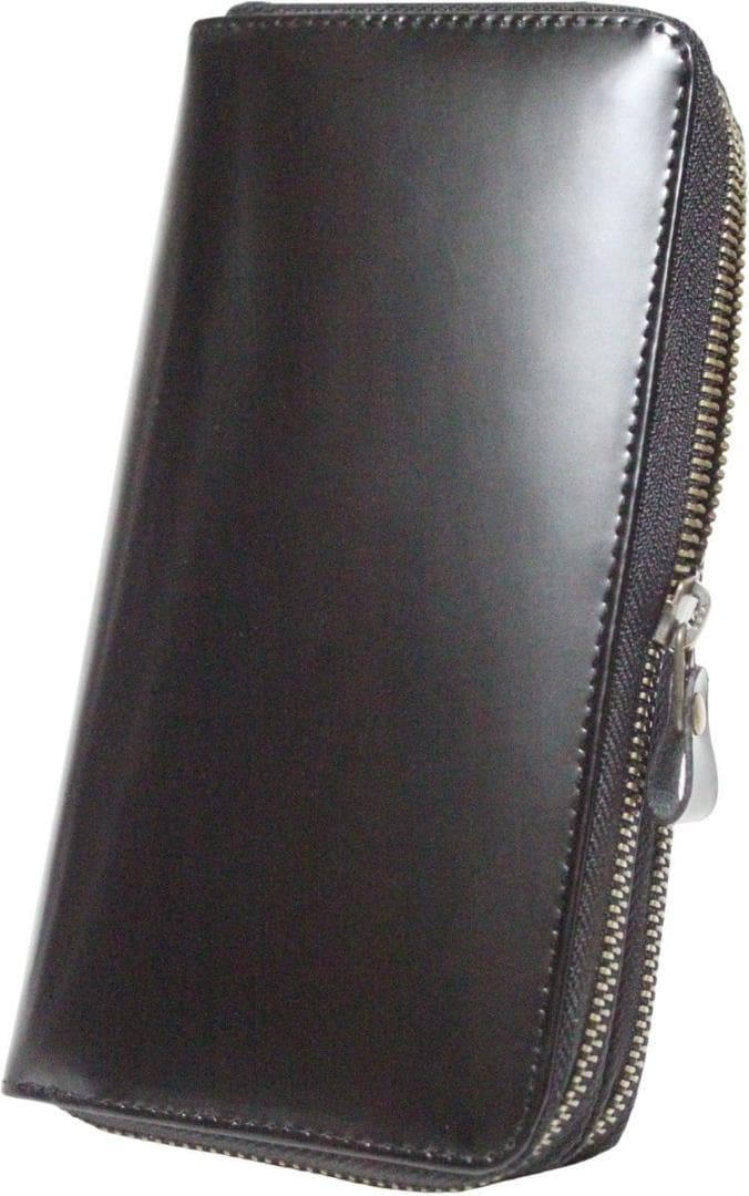 05S コードバン Wファスナー 長財布 ラウンドジップ メンズ 新品未使用 黒