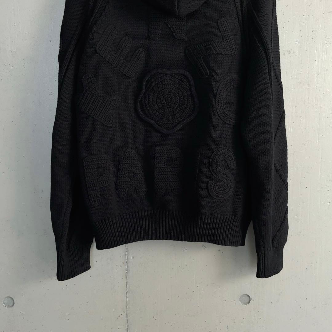 未使用タグ付 24FW KENZO ケーブル編み ニット パーカー S 国内正規