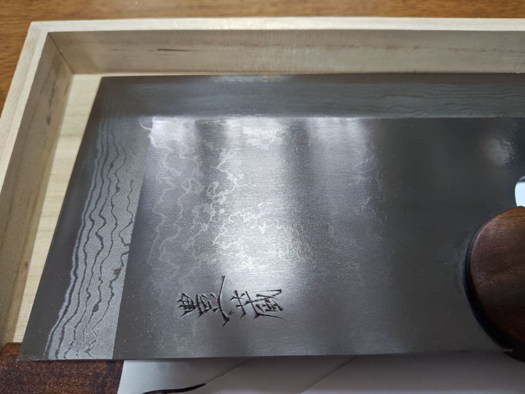 豊蔵 そば切り包丁 33cm 青紙鋼 木製ハンドル 日本製