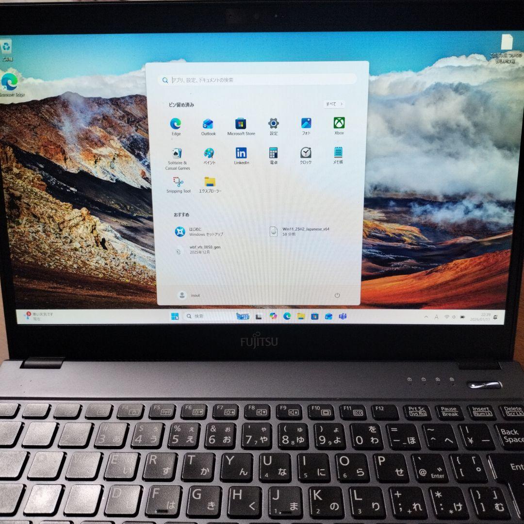 LIFEBOOK U938S 7世代i5 バッテリー新品 win11