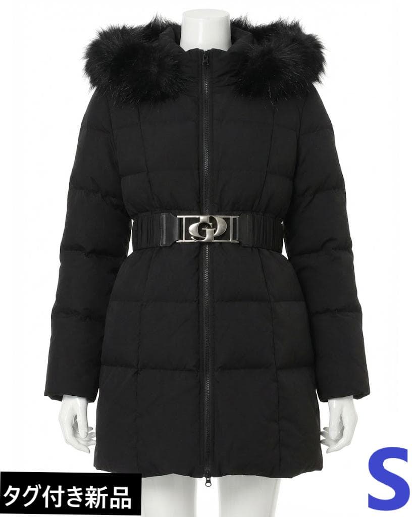 【タグ付き新品】GDベルト付きロングダウンコート　Sサイズ　ブラック