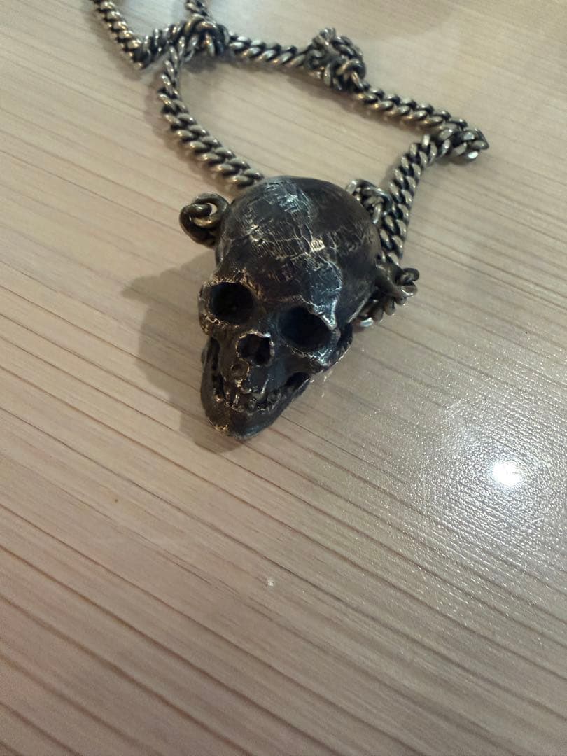 多少の値引き受付ますスカルペンダント シルバーネックレス　スカル　髑髏