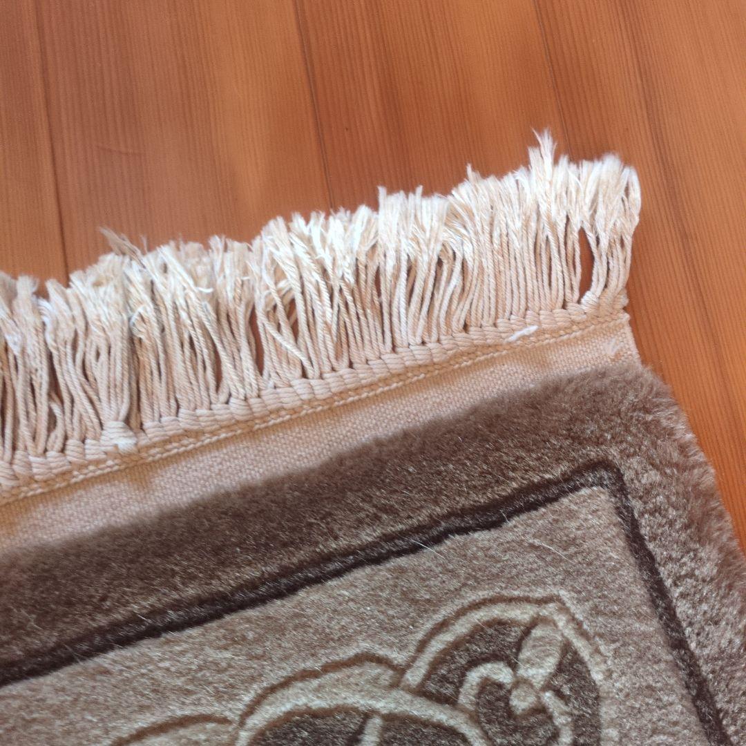 特選　天然色羊毛100% 中国段通 元宝緞通 100段 約130cm×62cm