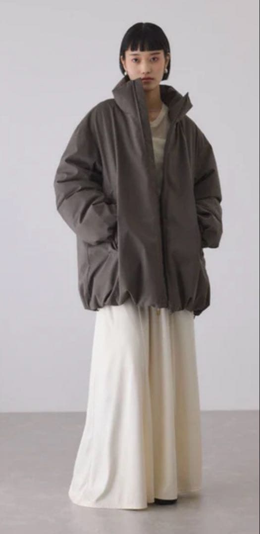 ADAM ET ROPE' 【サスティナブル】ウールMIXミドルダウン/撥水