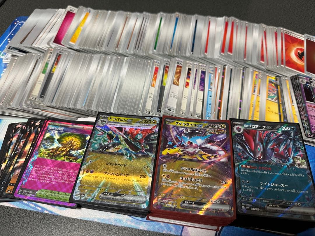 ポケカ引退品 ポケモンカード まとめ売り デッキ シングルカード プレイマット付