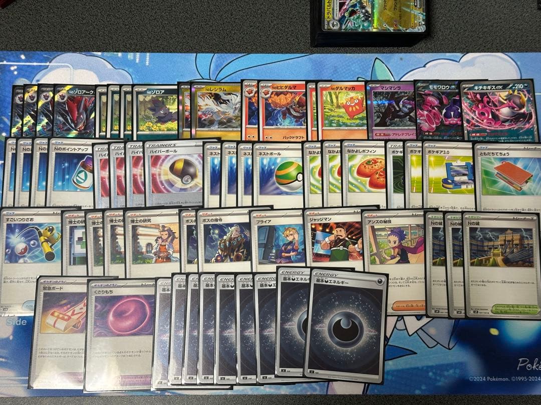ポケカ引退品 ポケモンカード まとめ売り デッキ シングルカード プレイマット付