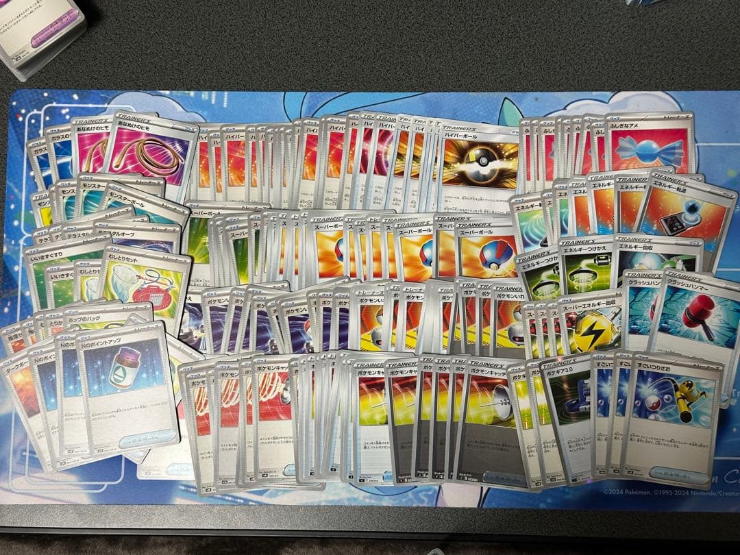 ポケカ引退品 ポケモンカード まとめ売り デッキ シングルカード プレイマット付