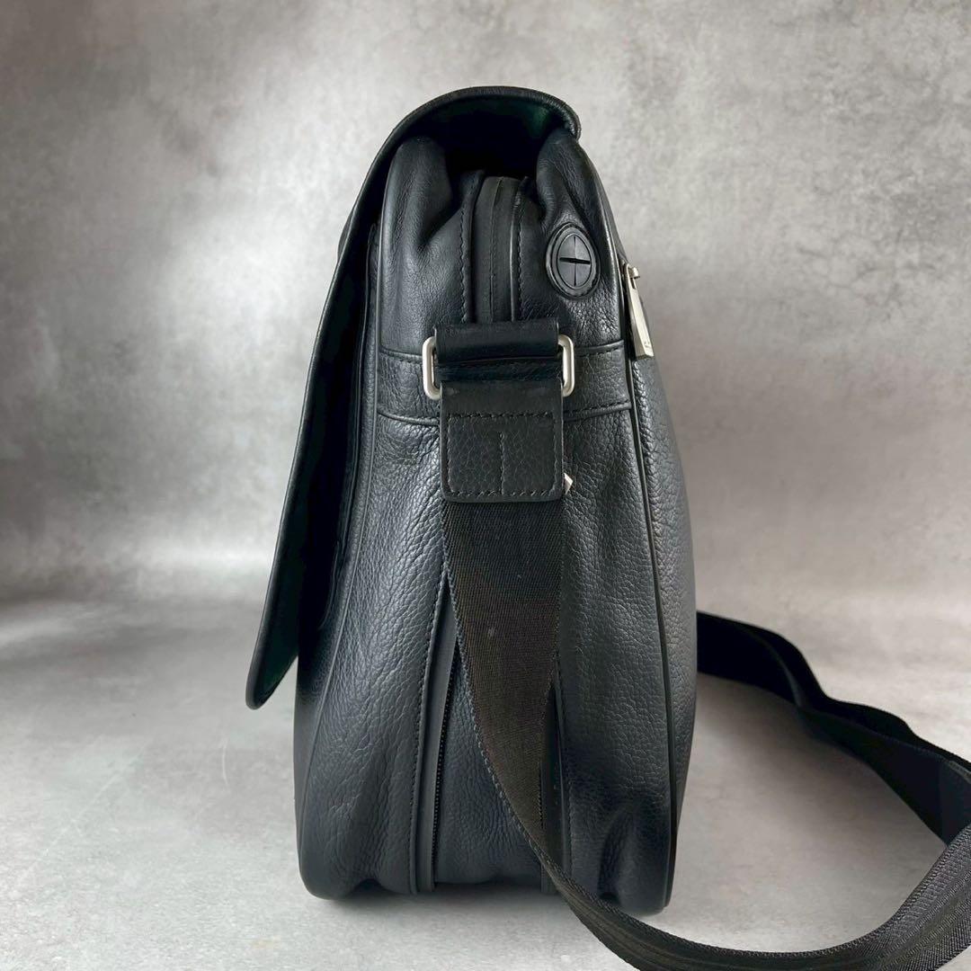 極美品 ダンヒル メッセンジャーバッグ ショルダーバッグ クロスボディ レザー