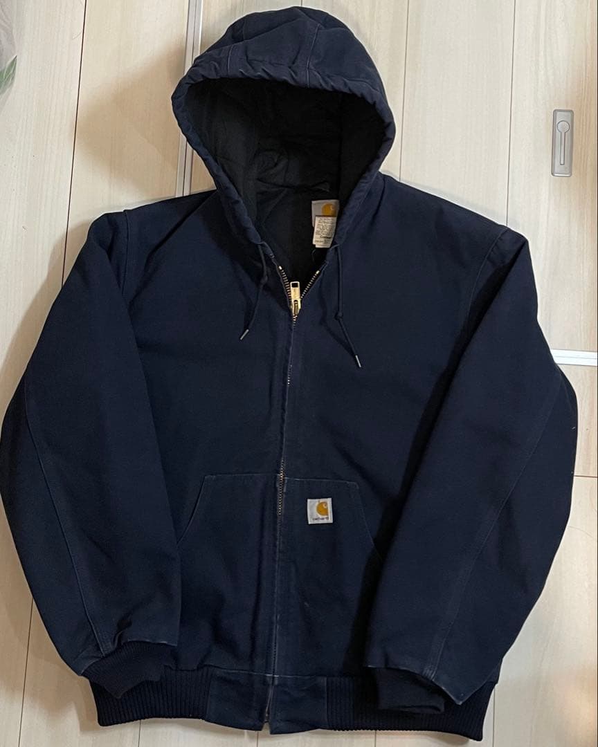 USA製　Carhartt アクティブジャケット ネイビー L