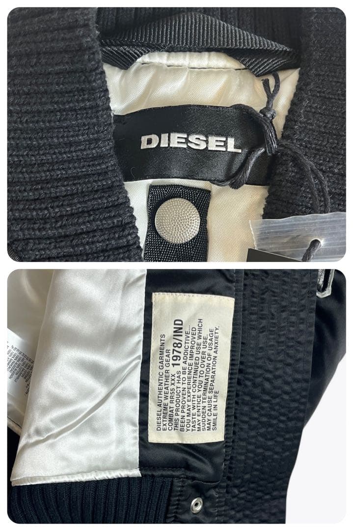 【未使用品】DIESEL ma-1 G-Krista-C Jacket 黒