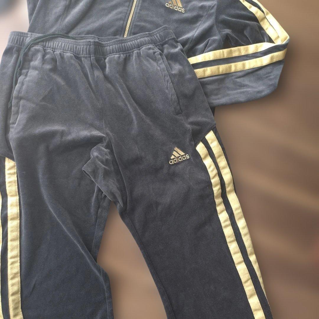 アディダスジャパン　adidas ベロア　ウィンドジャケット　上下セット