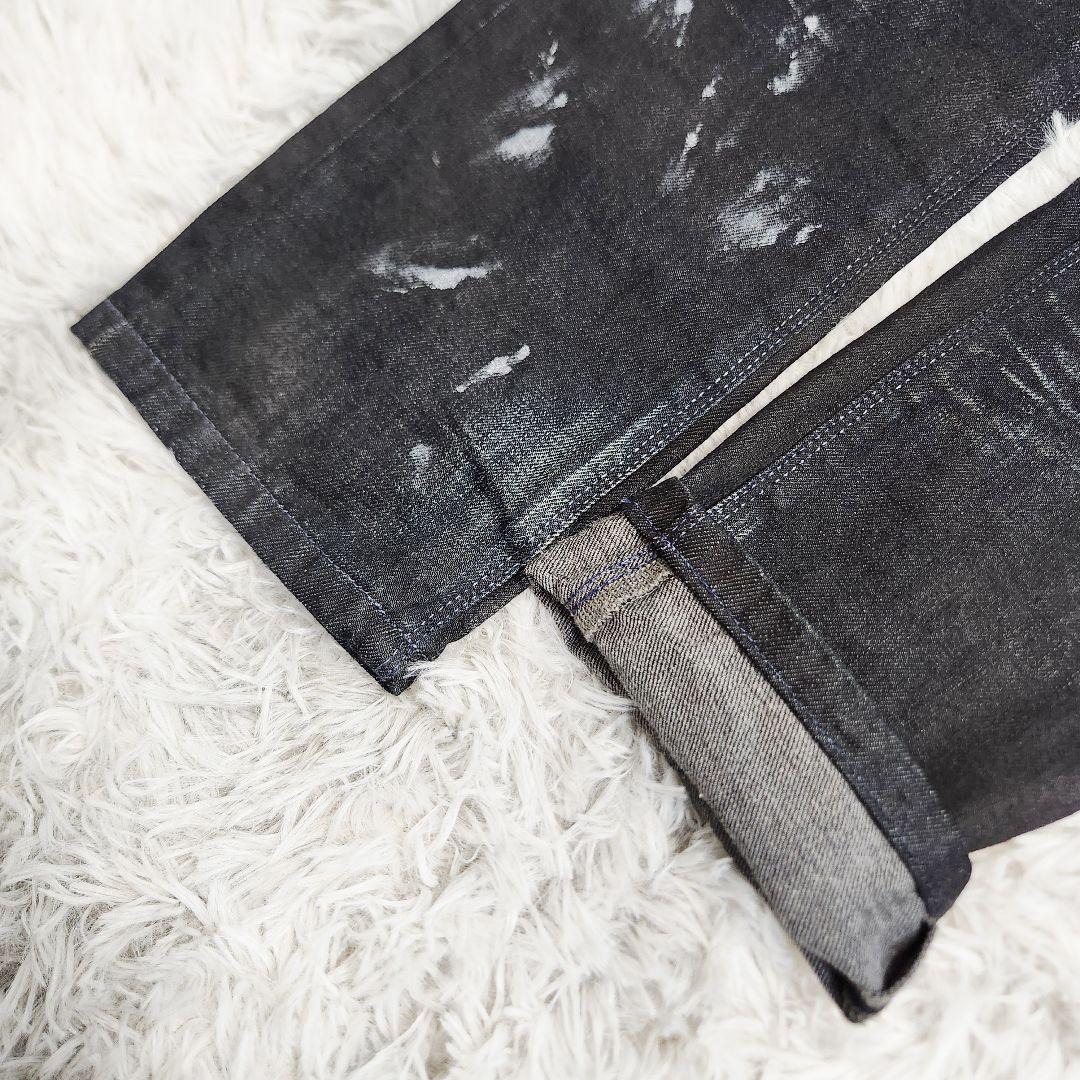 股下87cm BLACKBARRETT コーティング デニム ブラック 三陽商会