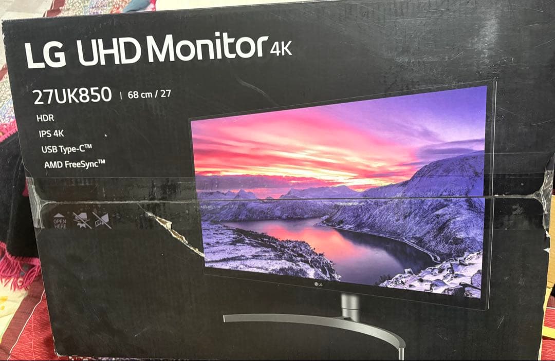 LGモニター4Kディスプレイ 27UK850-W 27インチ 付属品完備