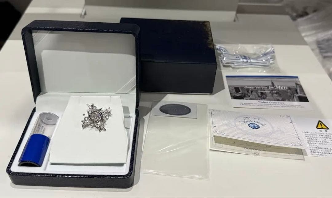 フ*ー様 クロスフォー　ピンブローチ　ピンバッジ　ブローチ　SV925 シルバー